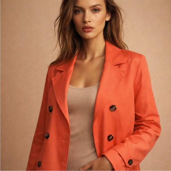 Jones New York Jackets & Blazers - Jones New York Scarlet Apple Double-Breasted Jacket Blazer Size M NWT